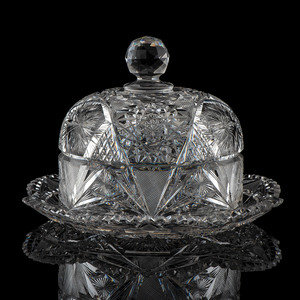 A Brilliant Period Cut Glass Cheese