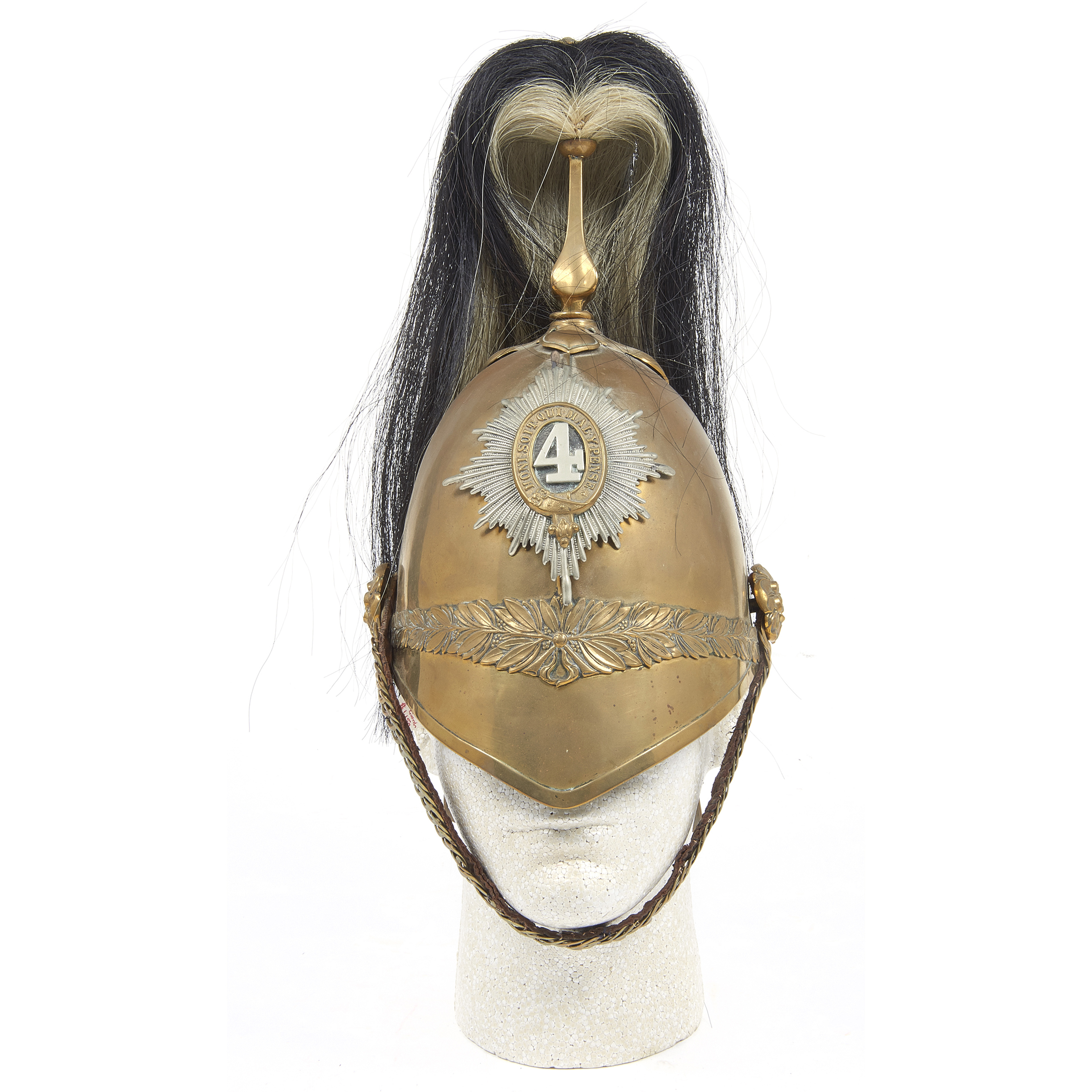 A BRITISH CAVALRY SPIKED HELMET