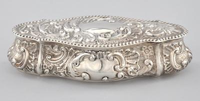 A British Silver Repousse Trinket