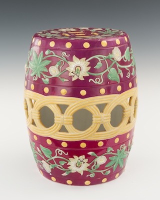 A British Staffordshire Garden Seat