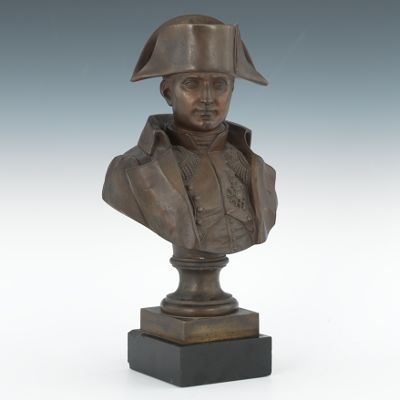 A Bronze Bust of Napoleon Boneparte