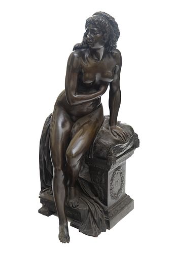 A BRONZE CASTING OF PSYCHE