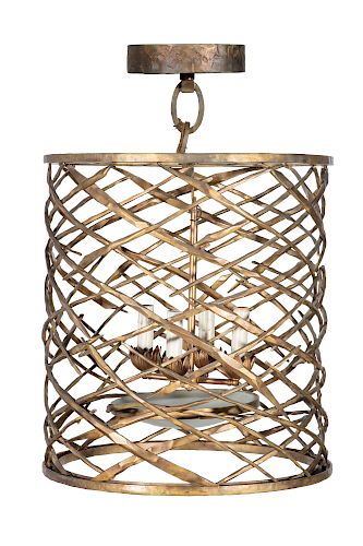 A BRONZE CYCLONE LANTERN, VAN DER
