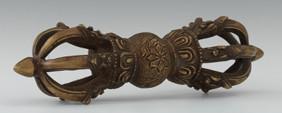 A Bronze Dorje or Varja Apprx.