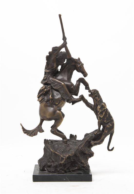 A Bronze Figural Group after