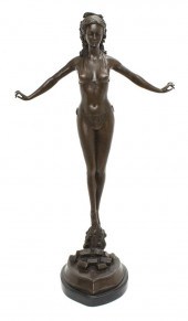A Bronze Figure of a Woman Jul