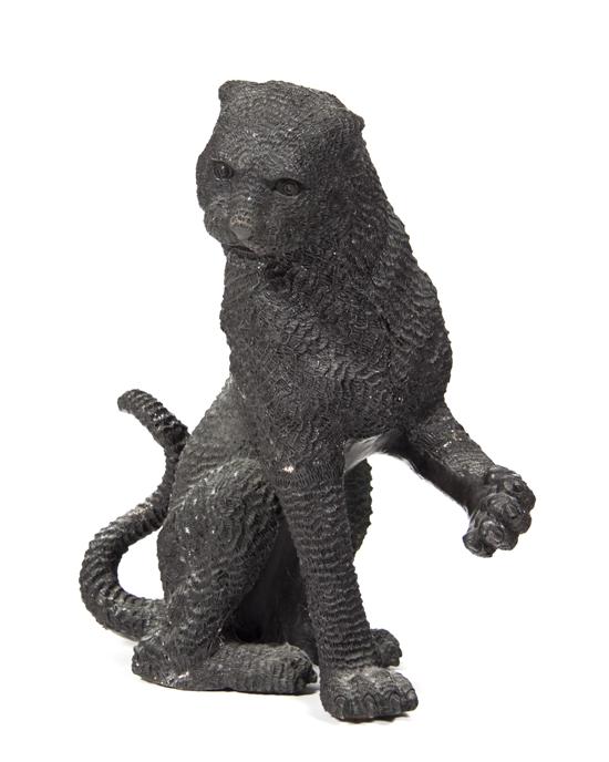 A Bronze Figure of a Cougar