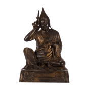 A BRONZE FIGURE OF BUDDHA SEAT