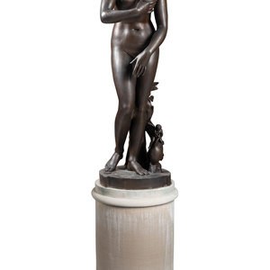 A Bronze Figure of Venus de
