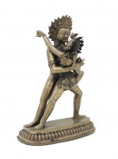 A Bronze Kama Sutra Sculpture
