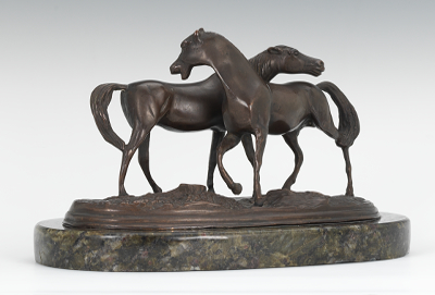 A Bronze Statuette After Barye Cast