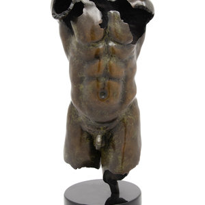A Bronze Torso 2003 initialed,