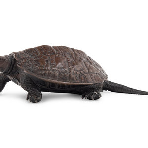 A Bronze 'Turtle' Okimono MEIJI