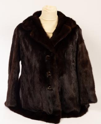 A brown fur coat by Sefton Marks of