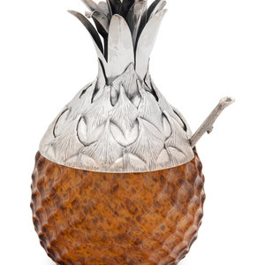 A Buccellati Silver-Mounted Glass