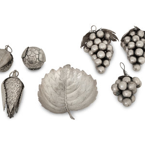 A Buccellati Silver Poplar Leaf