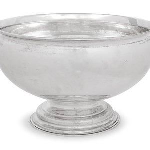 A Buccellati Silver Punch Bowl