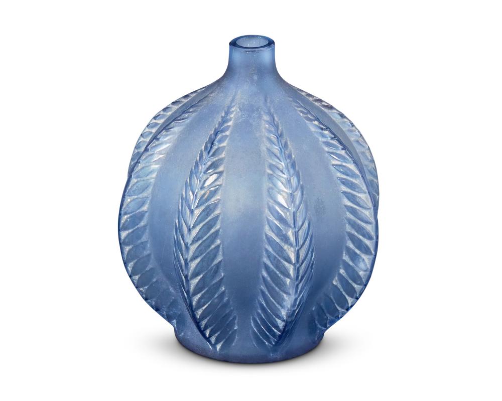 A BUD VASE AFTER LALIQUEA bud