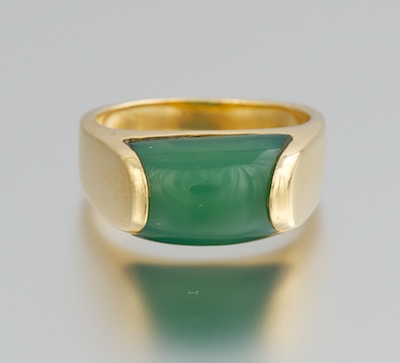 A Bulgari Chrysoprase and 18k