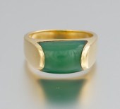 A Bulgari Chrysoprase and 18k