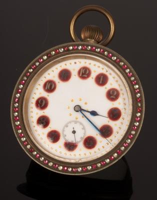 A bull's eye travelling watch