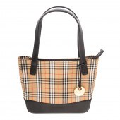 A BURBERRY HAYMARKET CHECK SQU