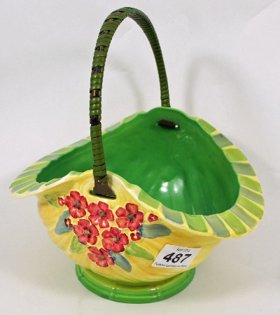 A Burleighware Pottery Basket