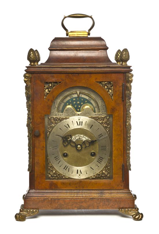 A Burlwood and Gilt Metal Bracket