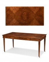 A BURLWOOD LIBRARY TABLEA burl