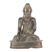 A BURMESE BRONZE FIGURE OF BUD