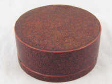 A Burmese red lacquered box