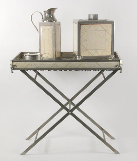 A butler's tray of modern design in