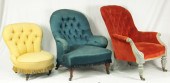 A button upholstered nursing c