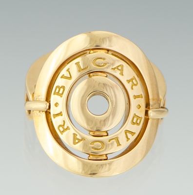A Bvlgari 18k Gold Ring From