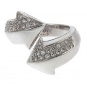 A BYPASS ARROW PAVE DIAMOND RI