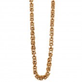 A BYZANTINE LINK CHAIN IN 18K