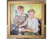 a Ca. 1920-30s oil on canvas,