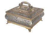 A CAIROWARE STYLE SILVER-INLAI