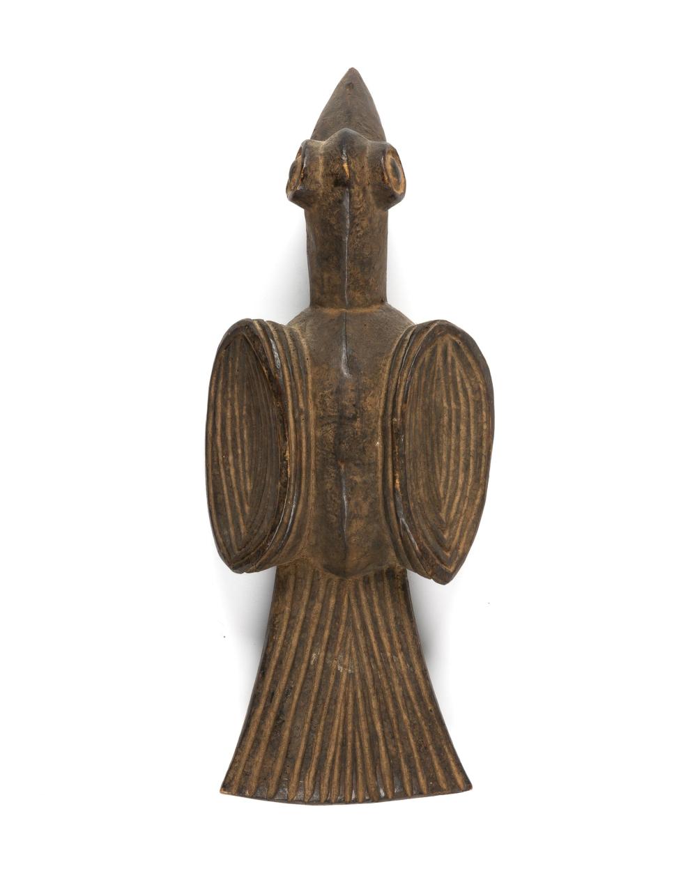 A CAMEROONIAN CARVED WOOD BIRD