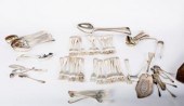 A canteen of Irish silver thre