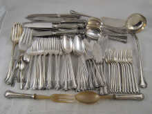 A canteen of Italian silver