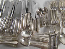 A canteen of plated flatware