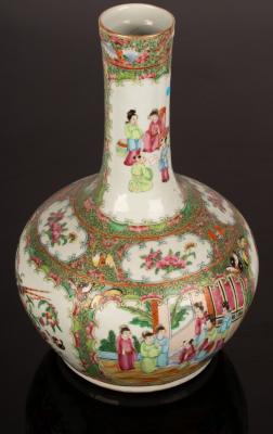 A Cantonese famille rose bottle