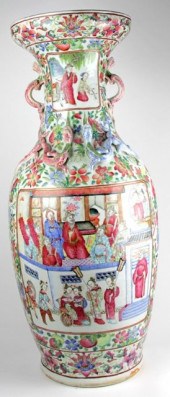 A Cantonese famille rose vase