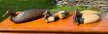 A canvasback carved and painted