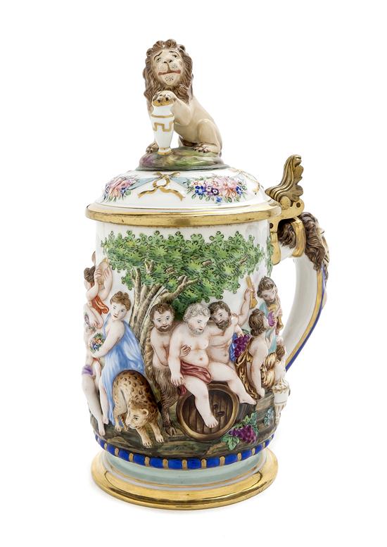 A Capodimonte Porcelain Stein