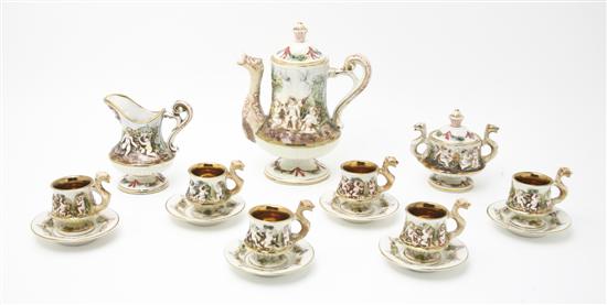 A Capodimonte Tea Service 20th