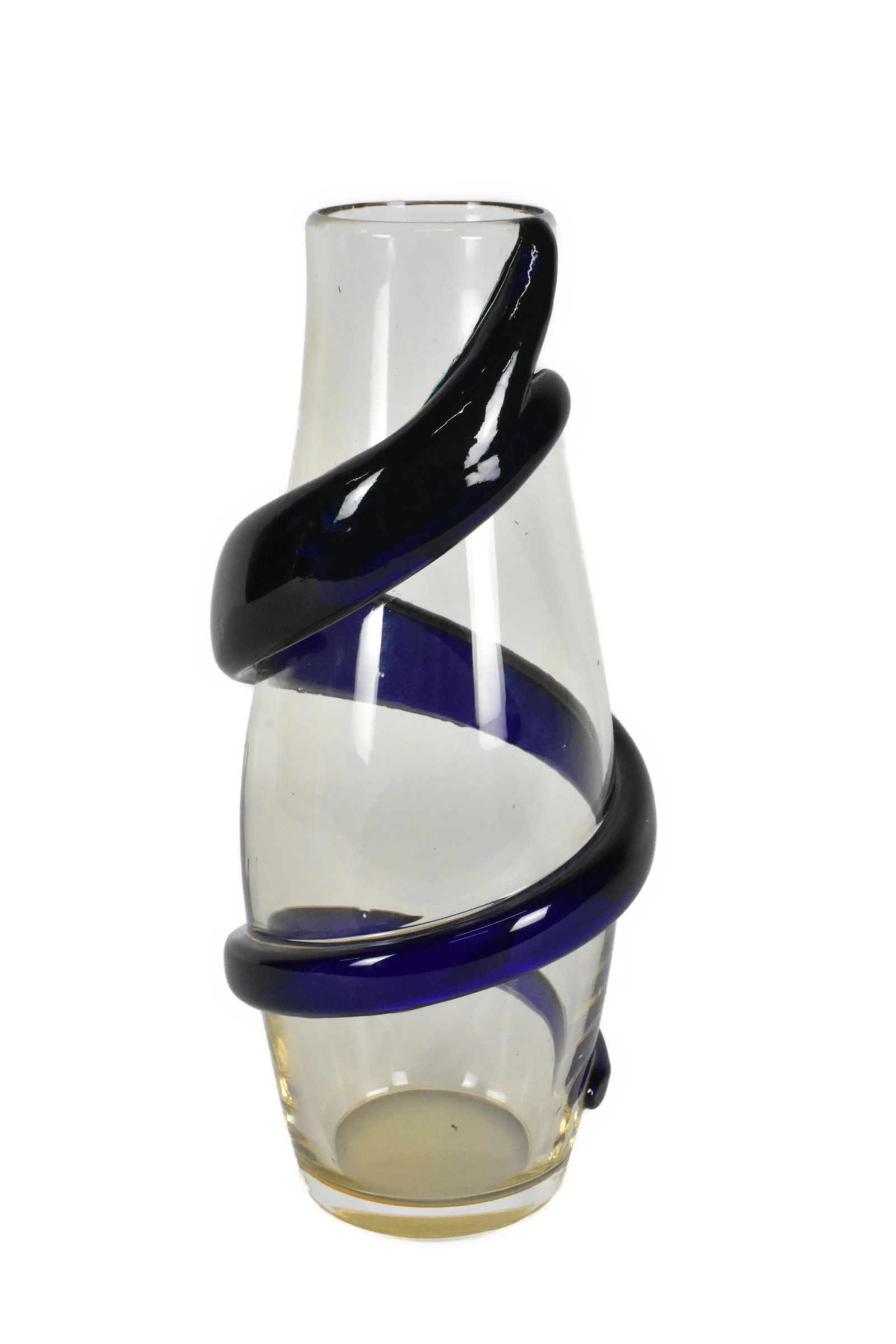 A CARLO MORETTI ITALIAN GLASS VASE,