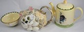 A Carltonware Cat Tea Pot alon
