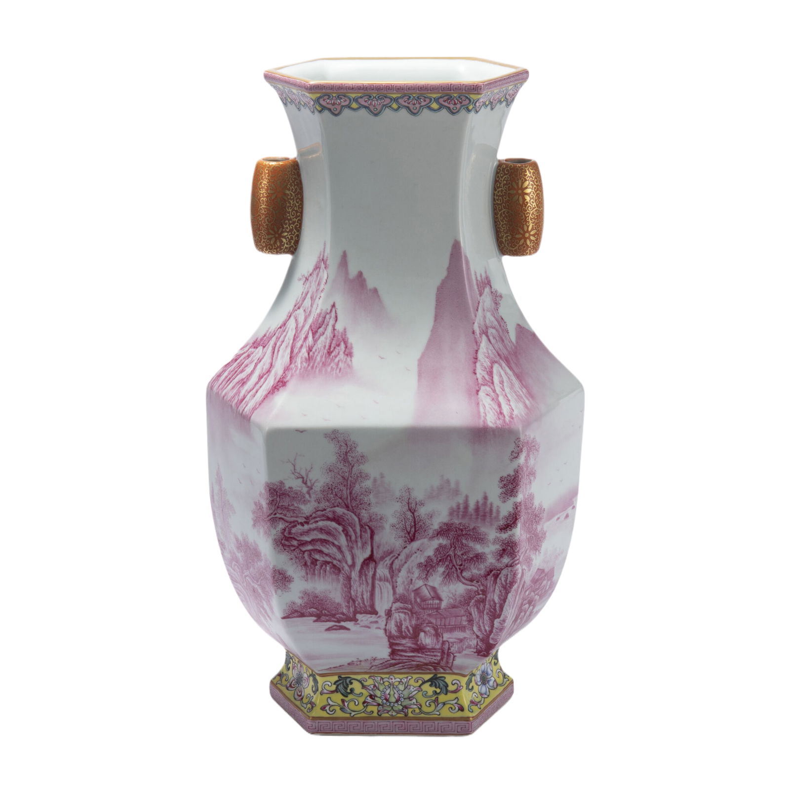 A CARMINE RED GLAZED PORCELAIN